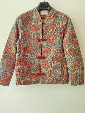 Quilted Vintage Paisley Jacket M